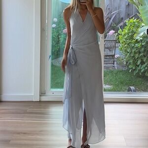 Bec + Bridge Sky Blue SONEVA WRAP DRESS size S